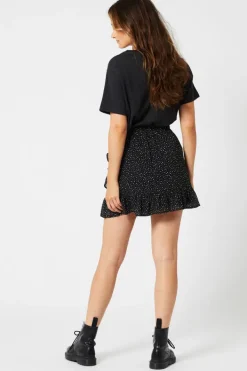 Rokken<America Today Rok Rose-Ann Black/white|Bottlegreen