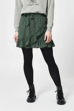 Rokken<America Today Rok Rose-Ann Black/white|Bottlegreen