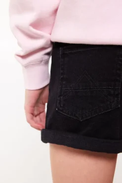 Shorts<America Today Short Lucy Jr Washedblack|Lightblue