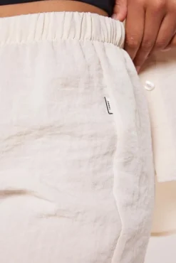 Pyjama|Ondergoed & Lounge<America Today Short Myra Washedblack|Lightkhaki