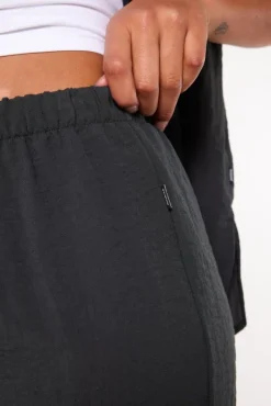 Pyjama|Ondergoed & Lounge<America Today Short Myra Washedblack|Lightkhaki