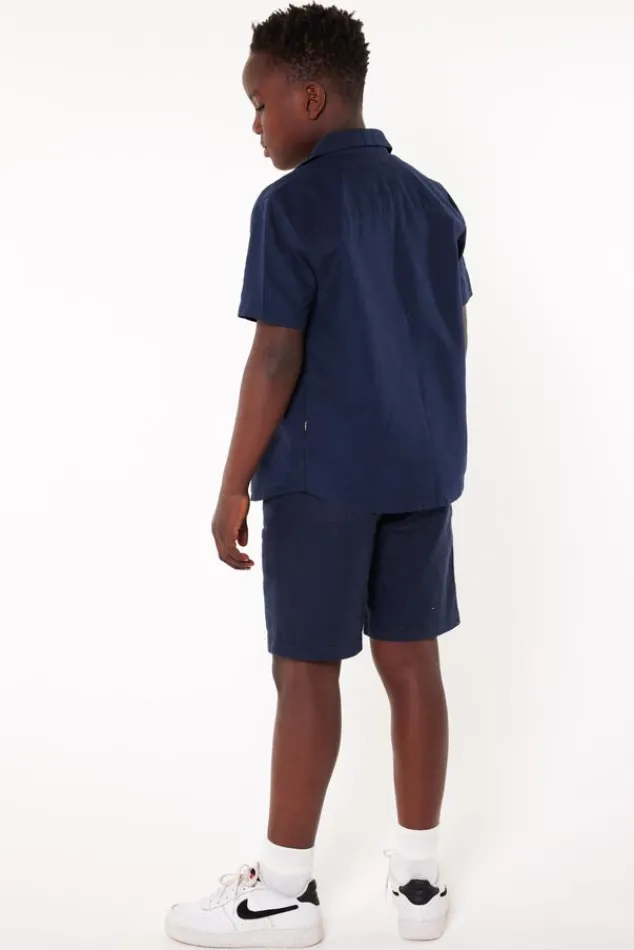 Shorts<America Today Short Nino JR Washedblack|Darkblue
