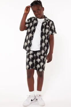 Shorts<America Today Short Nino JR Washedblack|Darkblue