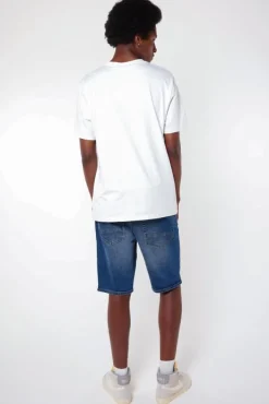 Shorts<America Today Short Robert Mediumblue|Bleacheddenim|Offwhite