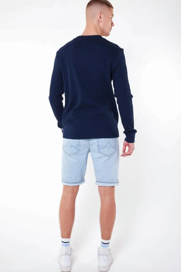 Shorts<America Today Short Robert Mediumblue|Bleacheddenim|Offwhite