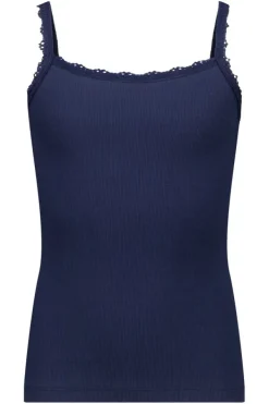Ondergoed & Lounge<America Today Singlet Bella JR Darkblue|Softgreen
