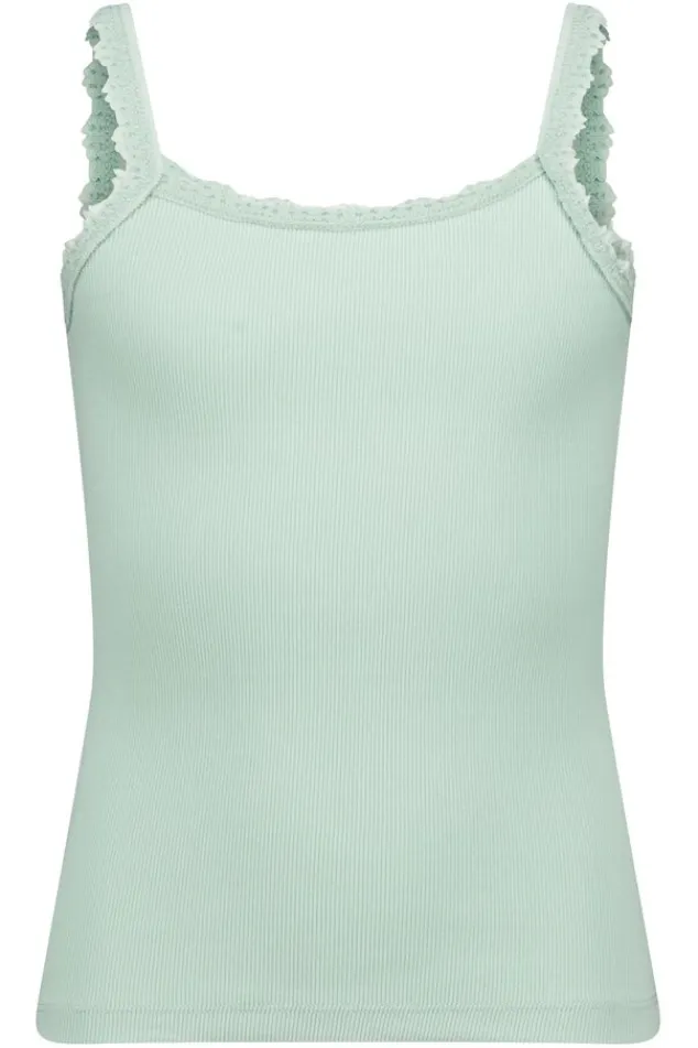 Ondergoed & Lounge<America Today Singlet Bella JR Darkblue|Softgreen