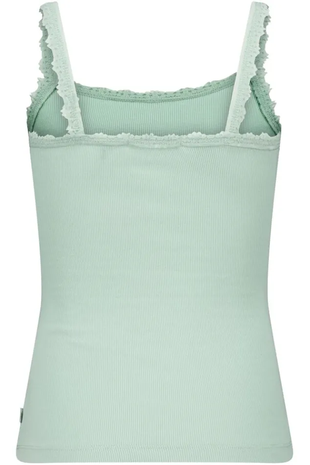 Ondergoed & Lounge<America Today Singlet Bella JR Darkblue|Softgreen