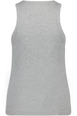 Ondergoed & Lounge|T-shirts & Tops<America Today Singlet Gia Lightgreymelange|White|Lightkhaki