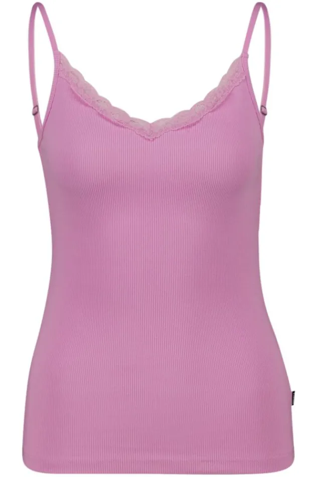 Ondergoed & Lounge|T-shirts & Tops<America Today Singlet Grace Cypress|Softpink