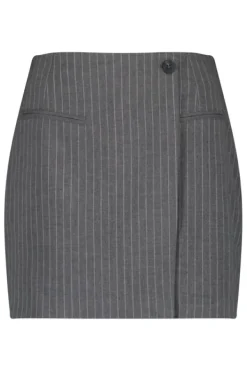Rokken<America Today Skort Riya Grey/white