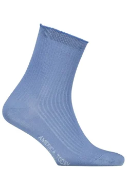 Sokken|Accessoires<America Today Sokken Tessy short Vintageblue