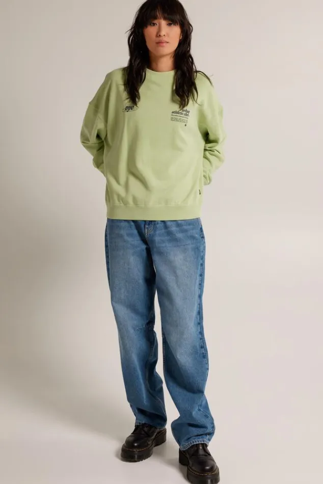 Truien & Vesten|Sweaters & hoodies<America Today Sweater Seb Lightgrey|Lime