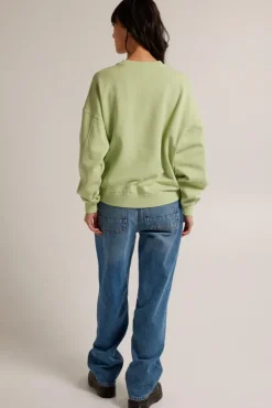 Truien & Vesten|Sweaters & hoodies<America Today Sweater Seb Lightgrey|Lime