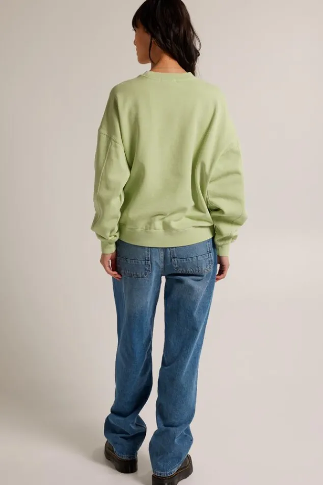 Truien & Vesten|Sweaters & hoodies<America Today Sweater Seb Lightgrey|Lime