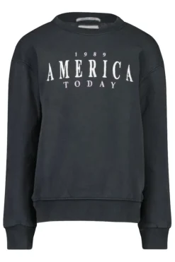 Truien & Vesten|Sweaters & hoodies<America Today Sweater Simmy Crew JR Washedblack