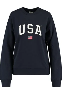 Truien & Vesten|Sweaters & hoodies<America Today Sweater Soel Midnight|Midgreymelange
