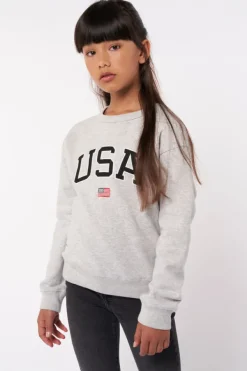 Truien & Vesten|Sweaters & hoodies<America Today Sweater Soel JR Midgreymelange|Midnight|Sage