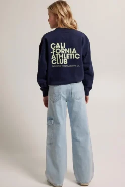 Sweaters & hoodies|Truien & Vesten<America Today Sweater Stella JR Lightgreymelange|Darkblue|Lime