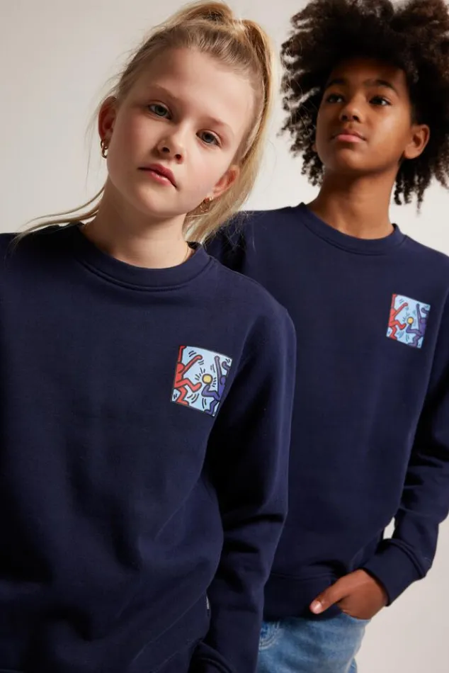 Truien & Vesten|Sweaters & hoodies<America Today Sweater Stuart crew JR Darkblue