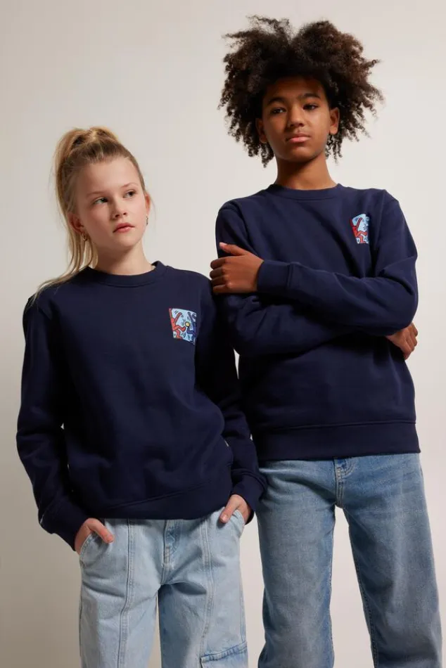 Truien & Vesten|Sweaters & hoodies<America Today Sweater Stuart crew JR Darkblue