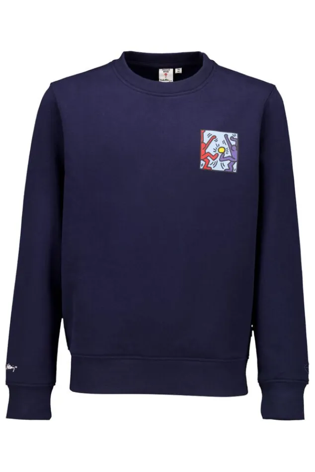 Truien & Vesten|Sweaters & hoodies<America Today Sweater Stuart crew JR Darkblue