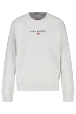 Truien & Vesten|Sweaters & hoodies<America Today Sweater Suzana Lightgreymelange|Softgreen|Midnight