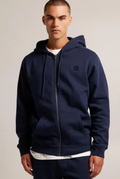 Truien & Vesten<America Today Sweatvest Sanford Zip Darkblue