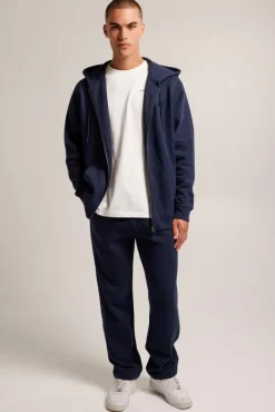 Truien & Vesten<America Today Sweatvest Sanford Zip Darkblue