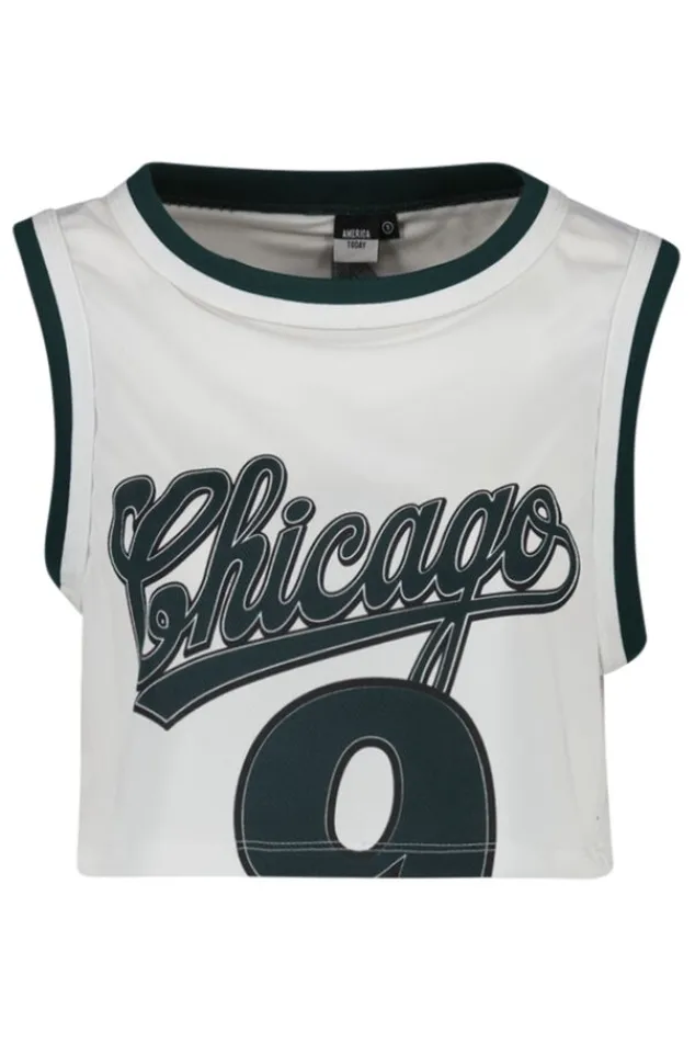 T-shirts & Tops<America Today Top Gabo Black|Offwhite