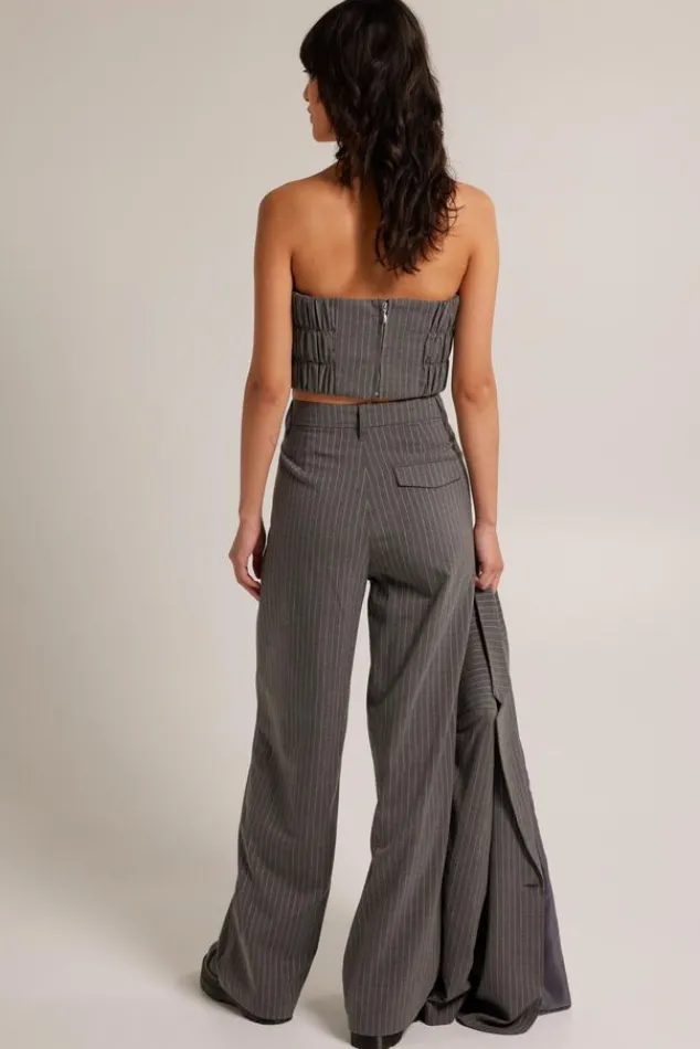 T-shirts & Tops<America Today Top Immy Grey/white