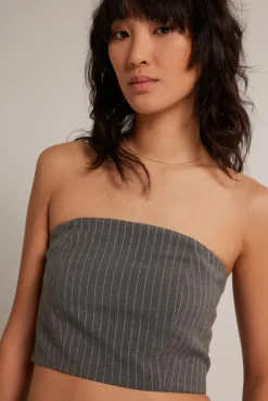 T-shirts & Tops<America Today Top Immy Grey/white