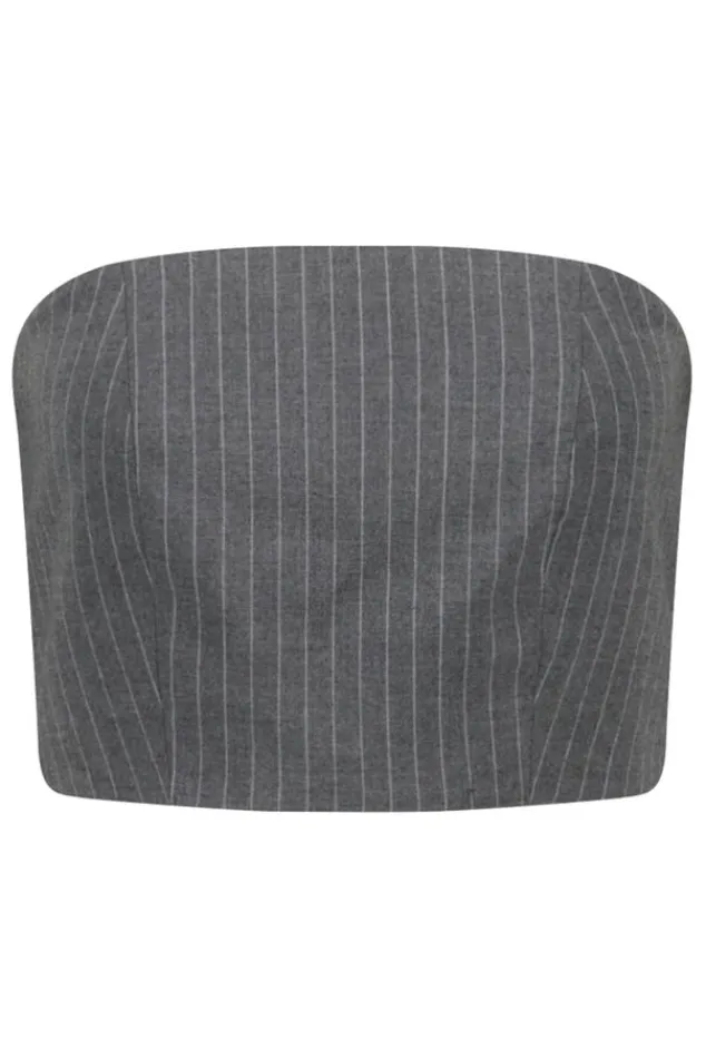 T-shirts & Tops<America Today Top Immy Grey/white