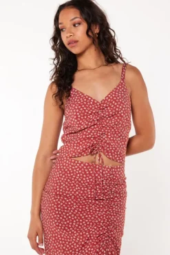 T-shirts & Tops<America Today Top Ivara Designprint|White/red