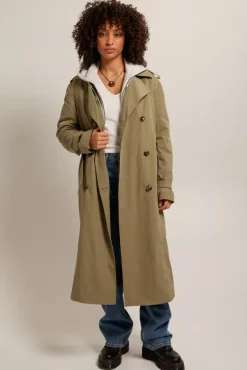 Jassen<America Today Trenchcoat Jasmine Khaki|Lightgreen