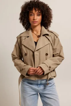 Jassen<America Today Trenchcoat Jimmy Lightblue|Khaki