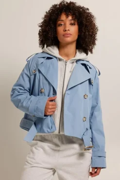 Jassen<America Today Trenchcoat Jimmy Lightblue|Khaki