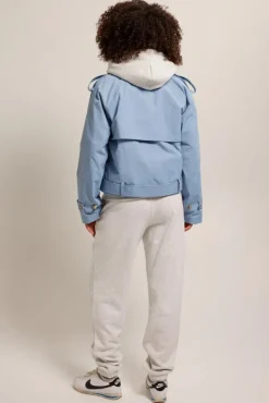 Jassen<America Today Trenchcoat Jimmy Lightblue|Khaki