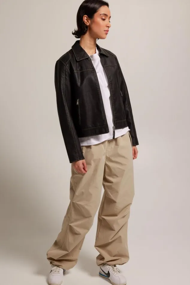 Jassen<America Today Trucker jacket Janna Black