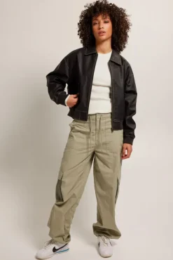 Jassen<America Today Trucker jacket Jellsa Black