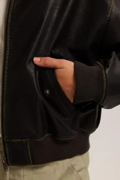 Jassen<America Today Trucker jacket Jellsa Black