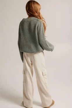 Truien & Vesten<America Today Trui Kelly JR Leaf|Offwhite