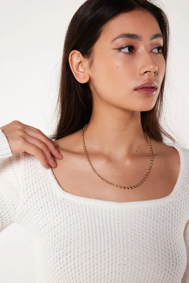 Truien & Vesten<America Today Trui Kenny Multicolour|Lime|Offwhite