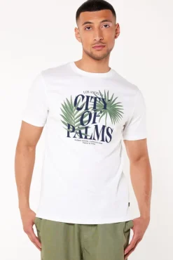 T-shirts & Polo's<America Today T-shirt Eaton Lilac|Offwhite