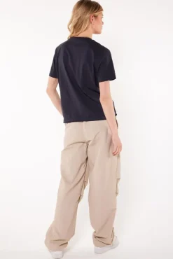 T-shirts & Tops<America Today T-shirt Elaine Washedblack|Offwhite