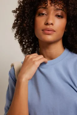 T-shirts & Tops<America Today T-shirt Elara Lightgrey|Frenchblue