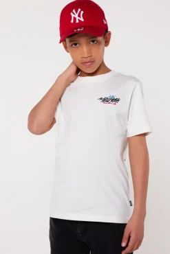 T-shirts & Polo's<America Today T-shirt Eldon JR White/red|Darkblue|Offwhite