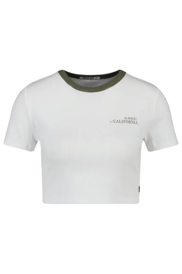 T-shirts & Tops<America Today T-shirt Elisa Lightpink|Darkarmy|White