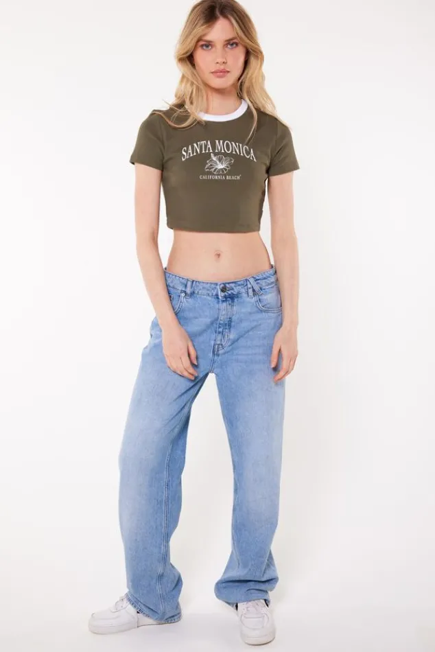 T-shirts & Tops<America Today T-shirt Elisa Lightpink|Darkarmy|White