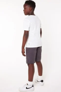 T-shirts & Polo's<America Today T-shirt Elliot JR White/blue|TrueBlue|Mud|Lightyellow